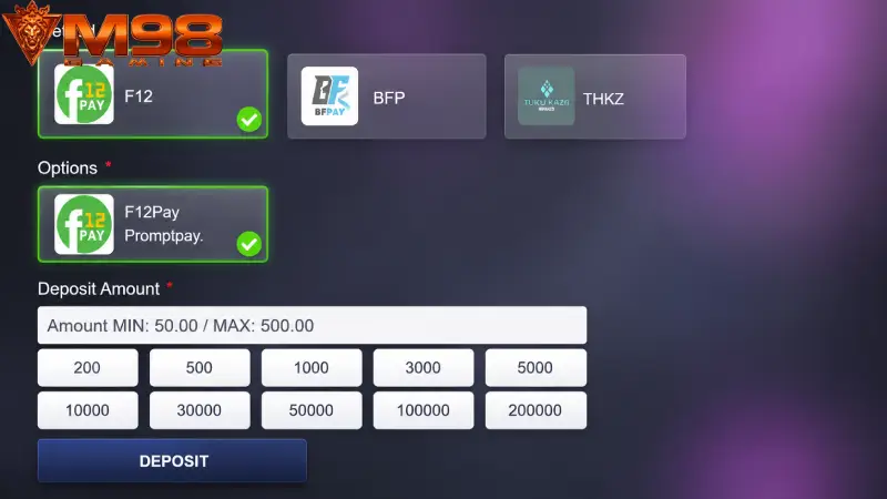 Deposit M98 Fast & Secure Payment Guide for 2026 Users